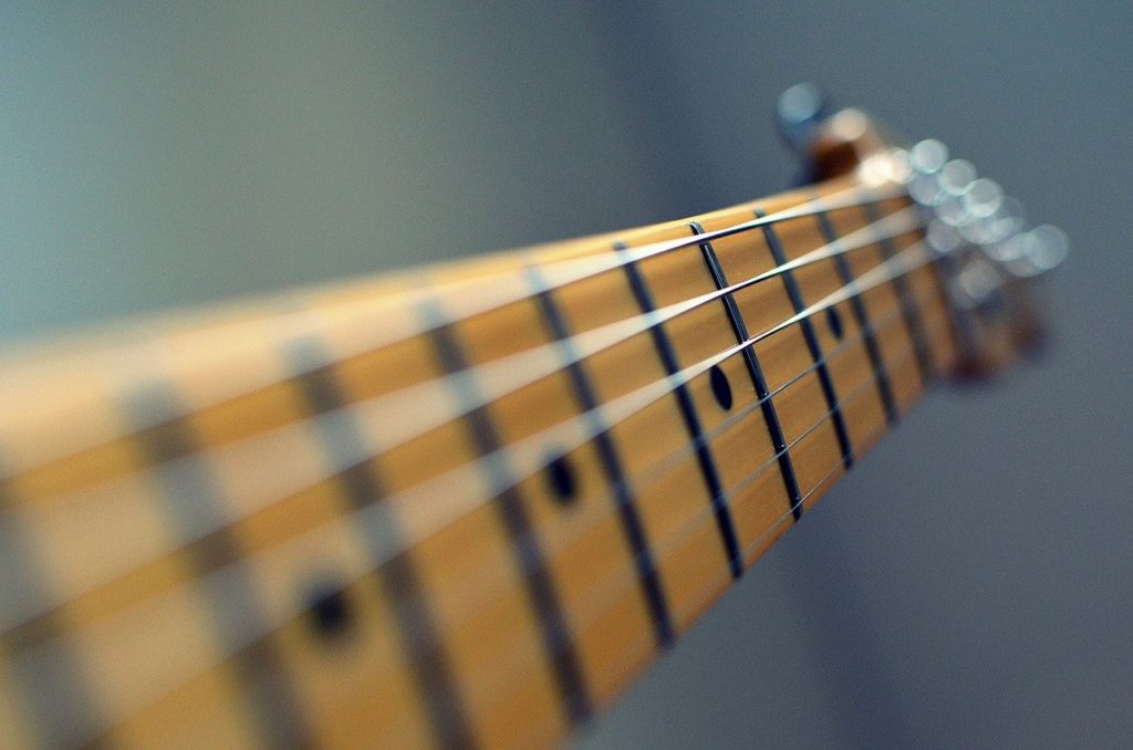 guitar, strings, neck